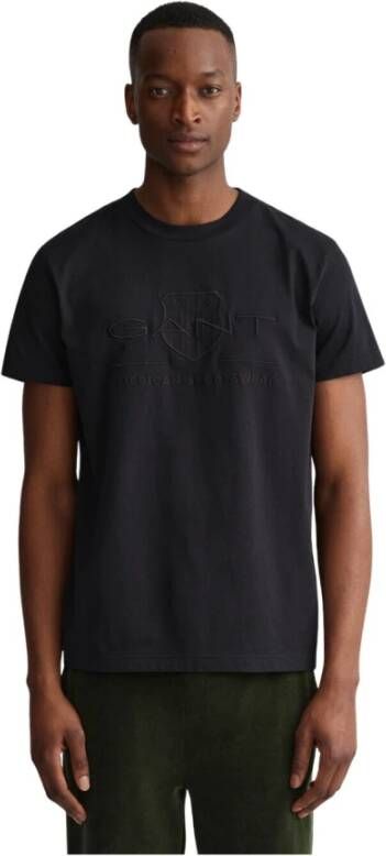 Gant T-shirt D.1 PRIDE PIQUE met logoborduursel op borsthoogte