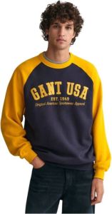Gant USA Sweatshirt Blauw Heren