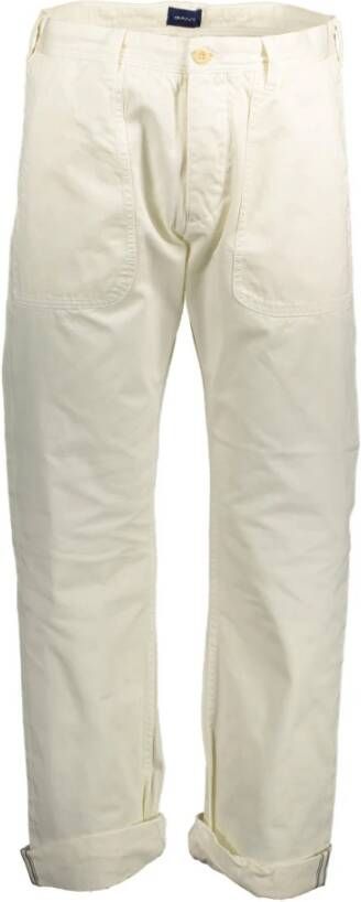 Gant Witte Slim Herenbroek met 5 Zakken White Heren - Foto 2
