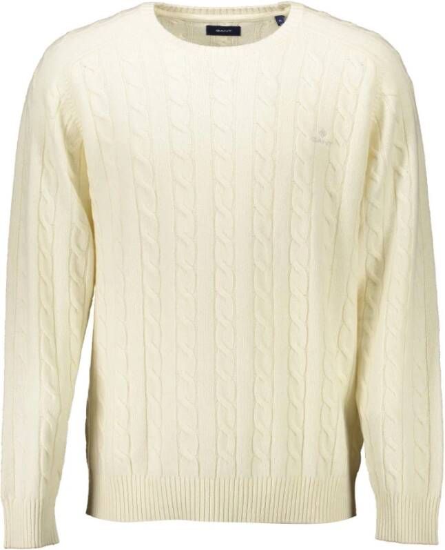 Gant White Sweater Wit Heren