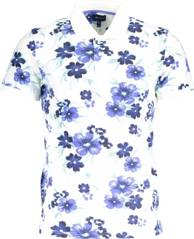 Gant Klassiek Wit Poloshirt voor Mannen Multicolor Heren