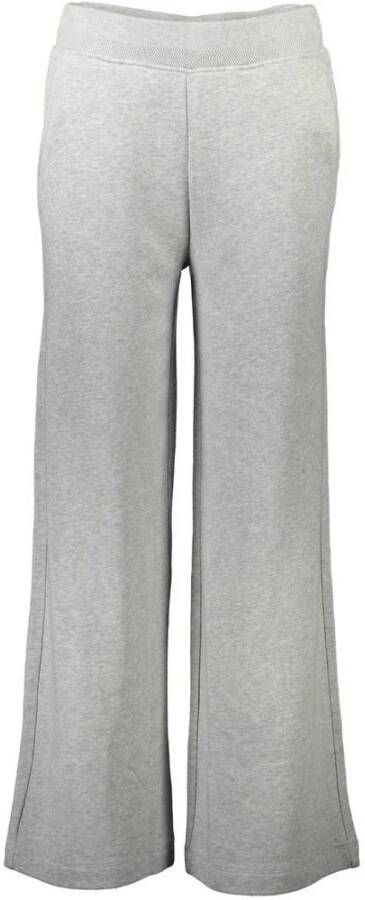 Gant Grijze Katoenen Sportieve Broek met Logo Grijs Dames