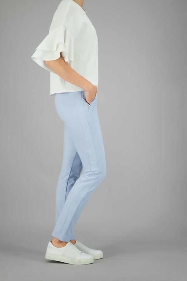Gardeur slim fit broek Zene28 light blue denim - Foto 4