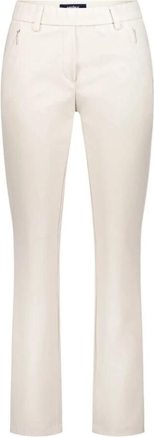 Gardeur straight regular waist pantalon ecru