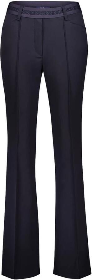 Gardeur Straight leg broek met vaste persplooien model 'Zilla'