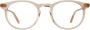 Garrett Leight Beige Crystal Brilmontuur Beige Unisex - Thumbnail 1
