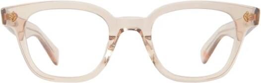 Garrett Leight Beige Crystal Brillen Naples Beige Unisex