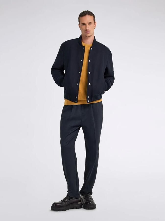 GAS Diagonal Mix Wool Bomber Jack Blauw Blue Heren - Foto 3