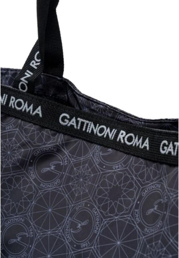 Gattinoni Stijlvolle Nylon Shopper Tas Black Dames - Foto 2