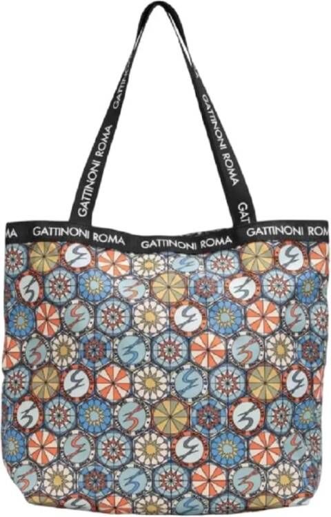Gattinoni Teod Easy Chic Nylon Shopper Tas Multicolor Dames