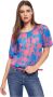 Gaudi 3 4 Mouw Blouse Multicolor Dames - Thumbnail 1