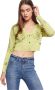 Gaudi Langemouw Cardigan Sweater Green Dames - Thumbnail 1