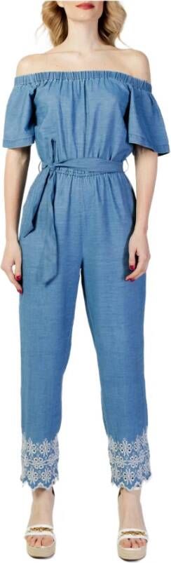 Gaudi Blauwe Jumpsuit Dames Stijlvol Zomer Blue Dames