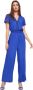 Gaudi Korte Mouw Jumpsuit Blue Dames - Thumbnail 1