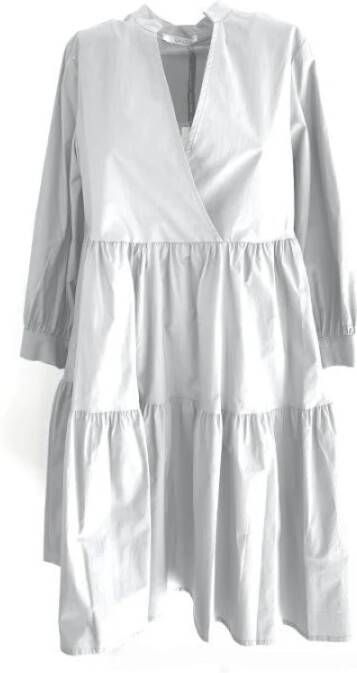 Gaudi Korte jurk van popeline Wit Dames