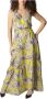 Gaudi Tropische Print Maxi Jurk Multicolor Dames - Thumbnail 1