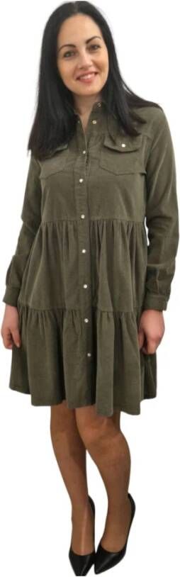 Gaudi Knielange Jurk Green Dames