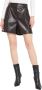 Gaudi Synthetisch Leren Shorts Black Dames - Thumbnail 1