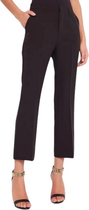 Gaudi Zwarte Stretch Cropped Broek Black Dames