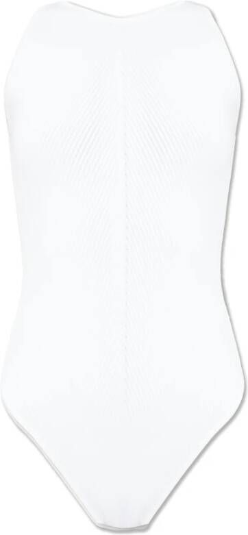 Gauge81 Olmos geribbelde bodysuit White Dames