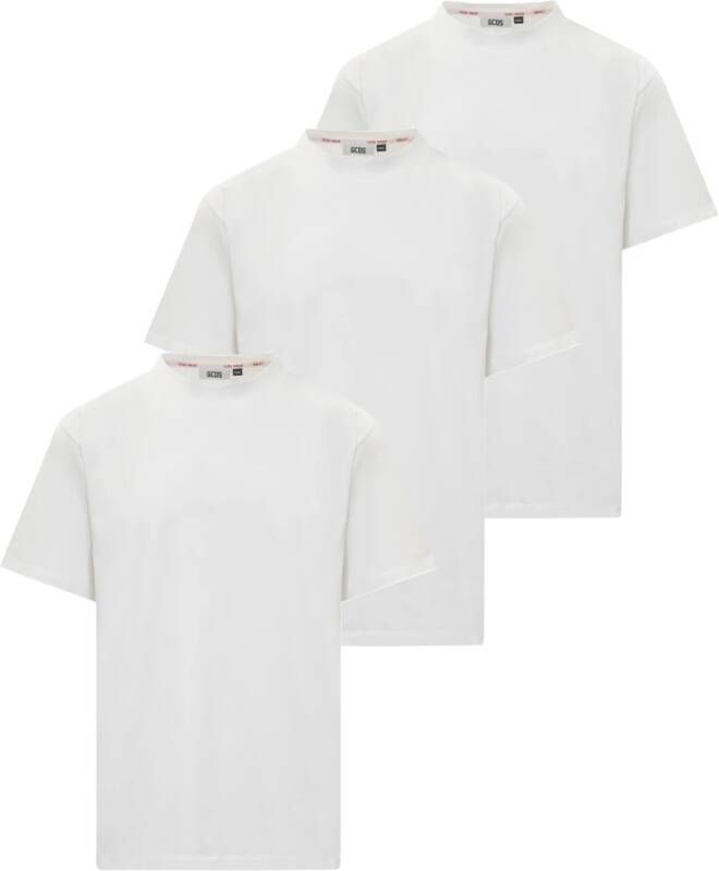 Gcds 3 pack T-shirts White Heren