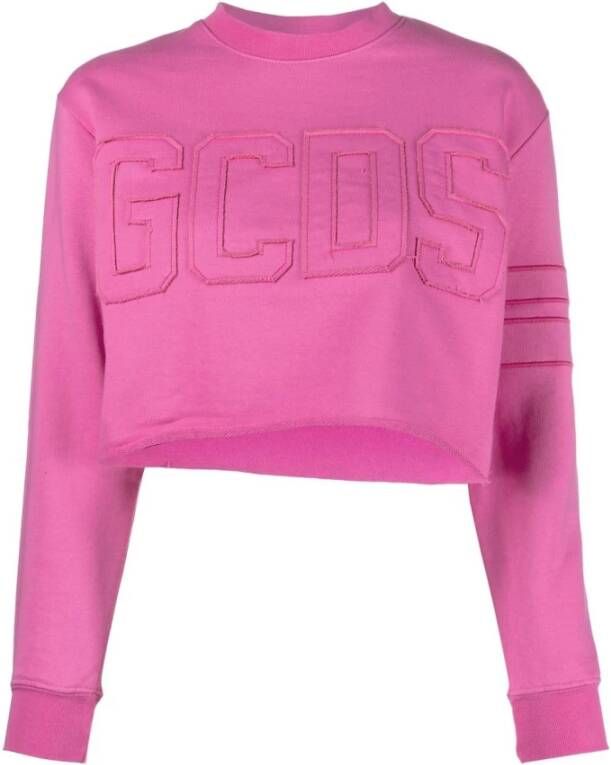Gcds Band Logo Crop Roze Dames