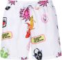 Gcds Kleurrijke Zwemshorts Elastische Taille White Heren - Thumbnail 3