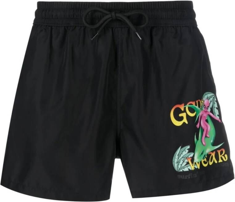 Gcds Printed swimming shorts Zwart Heren