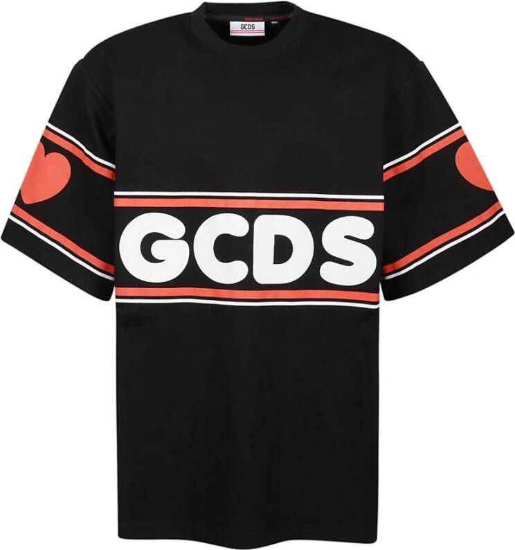 Gcds Cc22M13S109 T-shirts met korte mouwen Zwart Heren
