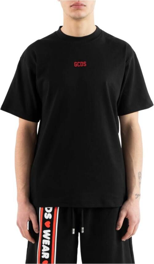 Gcds Cc94M130103 T-shirt Zwart Heren
