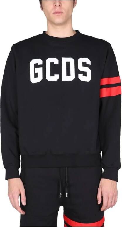 Gcds Creweck Sweatshirt Zwart Heren