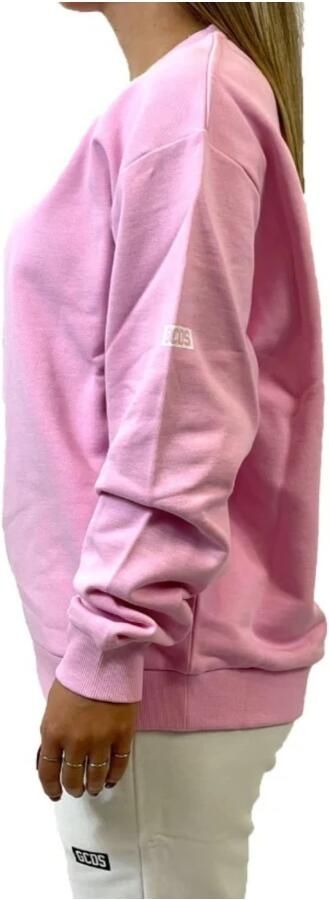 Gcds Essentials Crewneck Sweatshirt Vrouwen Pink Dames - Foto 3