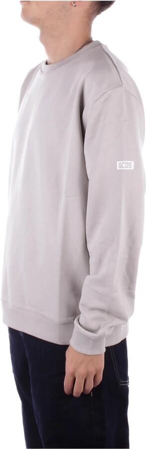 Gcds Heren Crewneck Essentials Sweatshirt Gray Heren - Foto 5