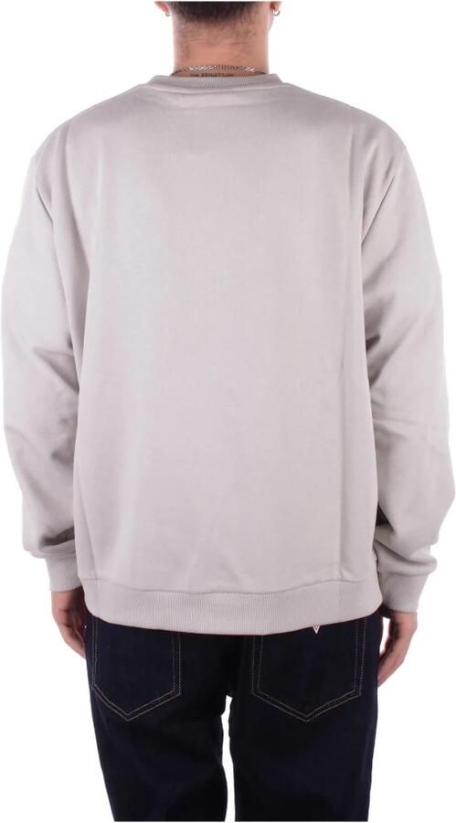 Gcds Heren Crewneck Essentials Sweatshirt Gray Heren