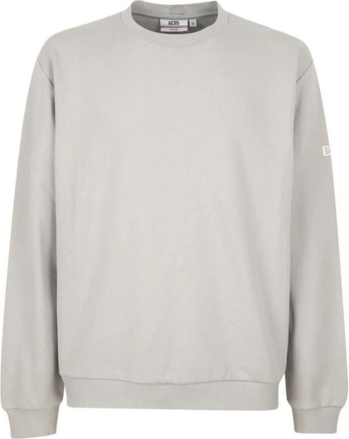 Gcds Heren Crewneck Essentials Sweatshirt Gray Heren - Foto 6