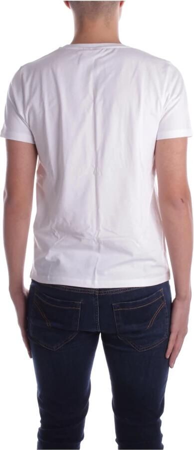 Gcds Witte Katoenen T-shirt met Logo White Heren