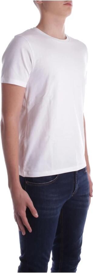 Gcds Witte Katoenen T-shirt met Logo White Heren - Foto 3