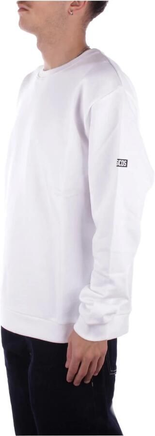 Gcds Halve-Zip Katoenen Sweatshirt met Logodetail White Dames - Foto 9