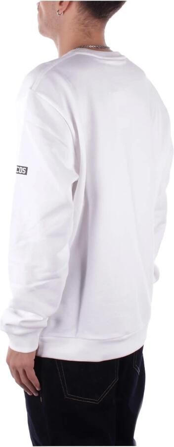 Gcds Halve-Zip Katoenen Sweatshirt met Logodetail White Dames - Foto 8
