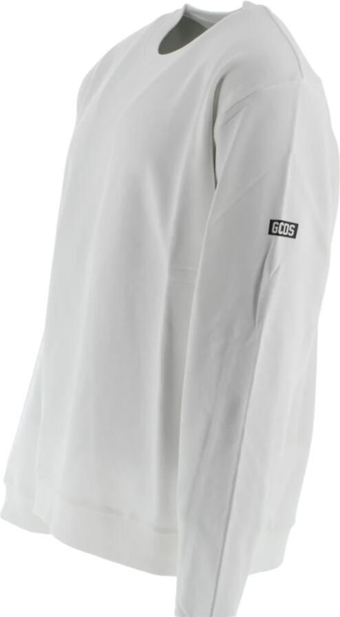 Gcds Halve-Zip Katoenen Sweatshirt met Logodetail White Dames - Foto 4