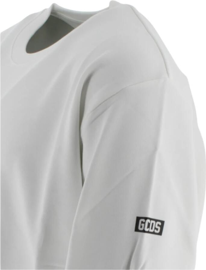 Gcds Halve-Zip Katoenen Sweatshirt met Logodetail White Dames - Foto 3