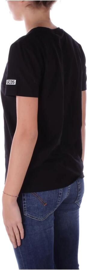 Gcds Zwart Logo Voorkant T-shirt Black - Foto 3