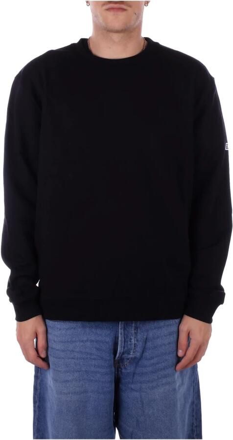 Gcds Essentials Katoenen Crewneck Sweatshirt Zwart Black Heren - Foto 10