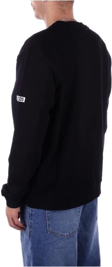 Gcds Essentials Katoenen Crewneck Sweatshirt Zwart Black Heren - Foto 6