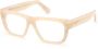 Gcds Witte Rechthoekige Optische Monturen in Acetaat Beige Unisex - Thumbnail 1