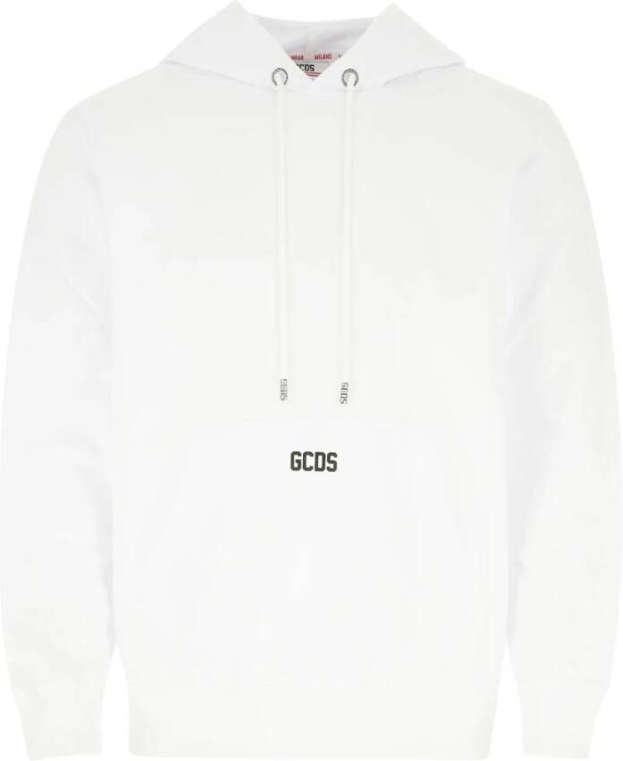 Gcds Katoenen Sweatshirt Cc94M100105 01 White Heren