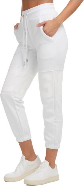 Gcds Logo Band Trousers White Dames