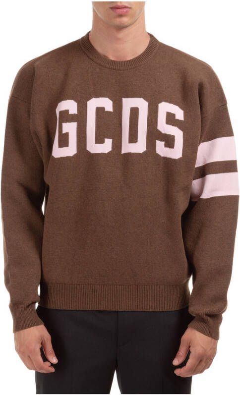 Gcds Logo Sweatshirt Bruin Heren