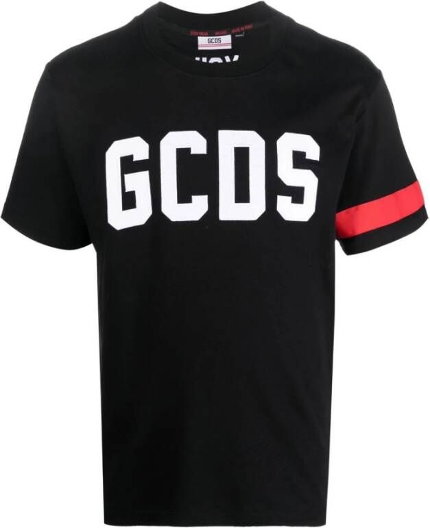 Gcds Logo T-shirt Zwart Heren