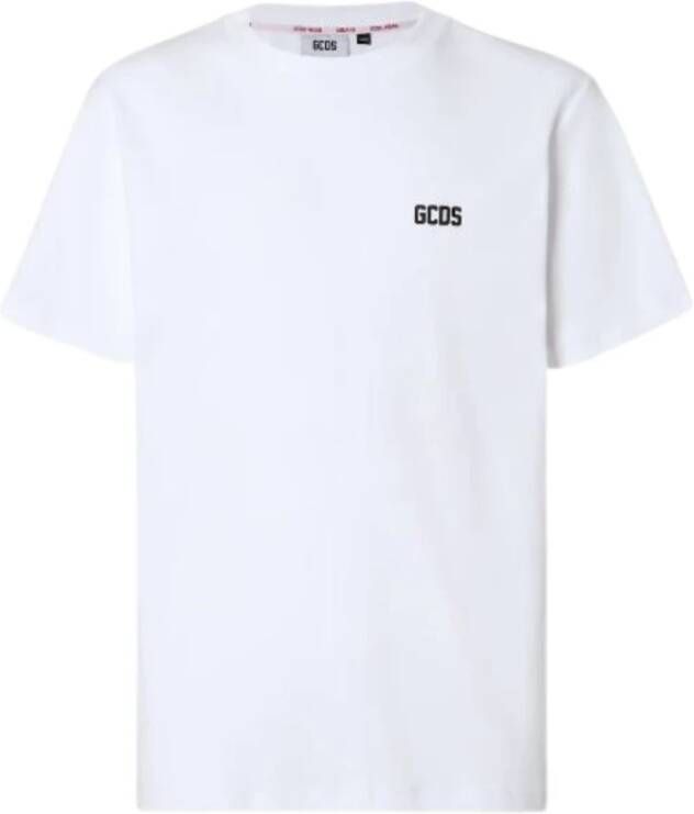 Gcds LOW Band Regular T-Shirt Ss23M13020 Wit Heren